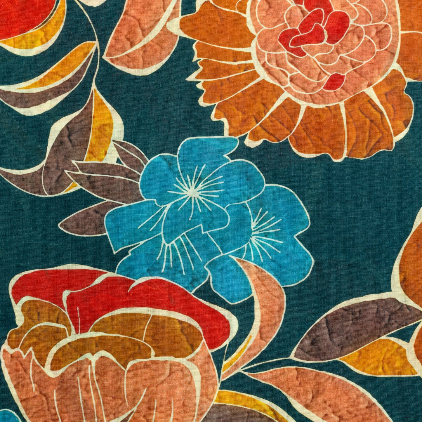 Timeless Floral Pattern Cambric Fabric