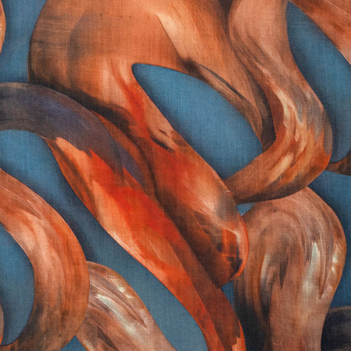 Abstract Fluid Art Cambric Fabric