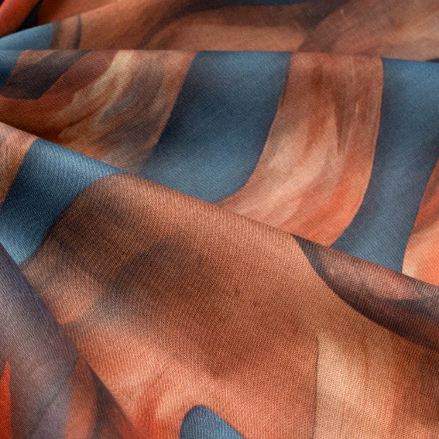 Abstract Fluid Art Cambric Fabric