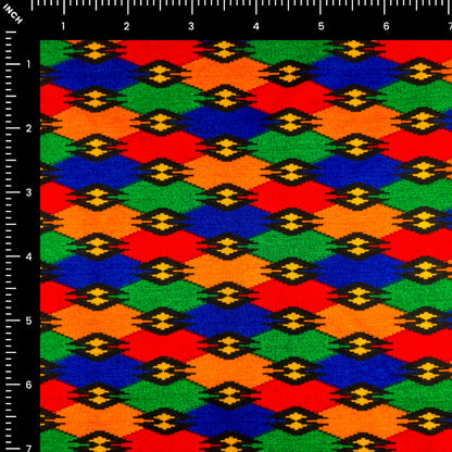 Ethnic Nepali Dhaka Printed Poplin Fabric