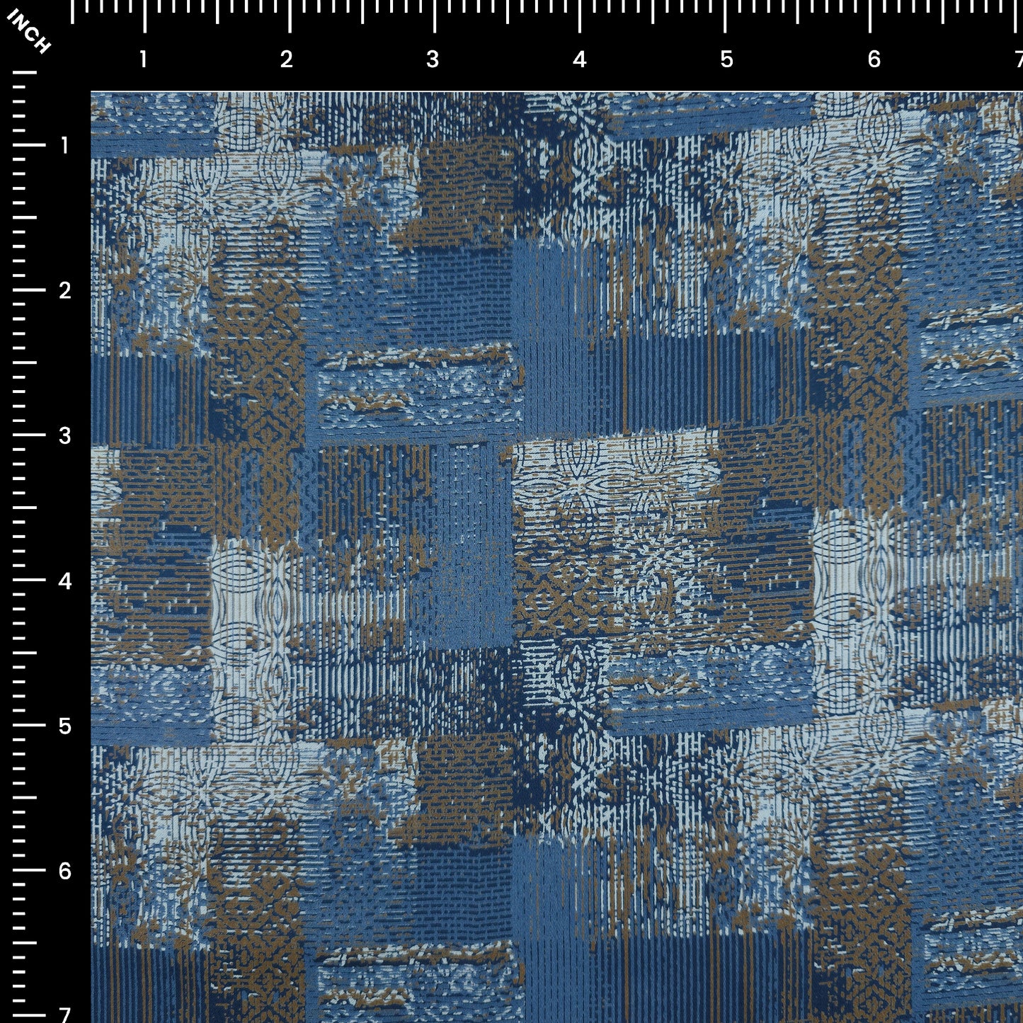 Royal Abstract Texture Satin Fabric