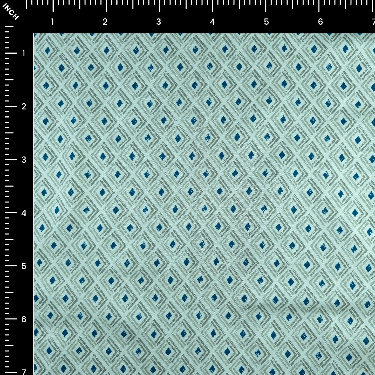 Elegant Geometric Diamond Satin Fabric
