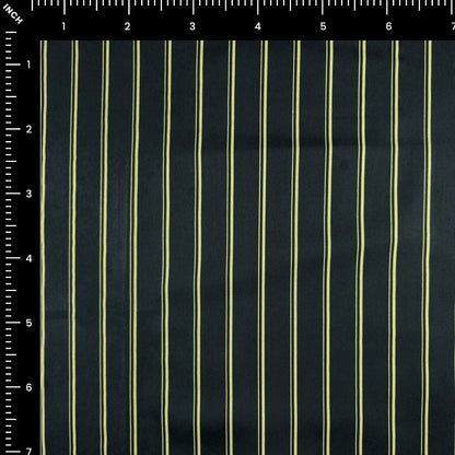 Imperial Linear Stripe Printed Satin Fabric