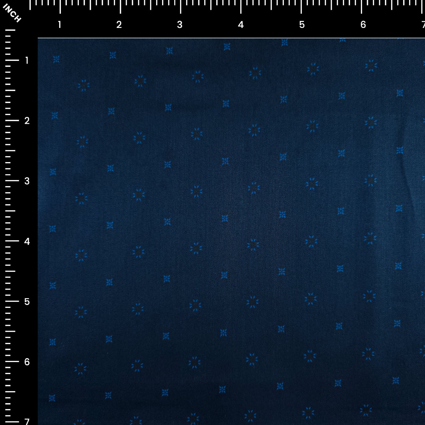 Midnight Micro Motif Satin Fabric