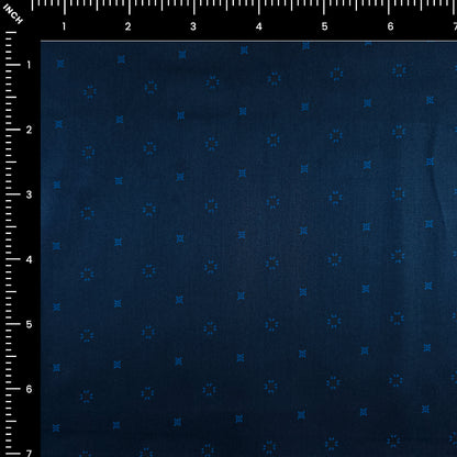 Midnight Micro Motif Satin Fabric