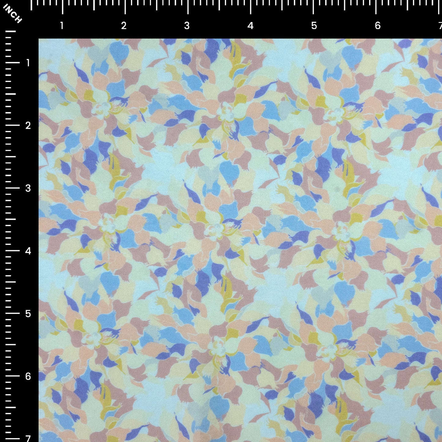 Soft Floral Printed Muslin Fabric