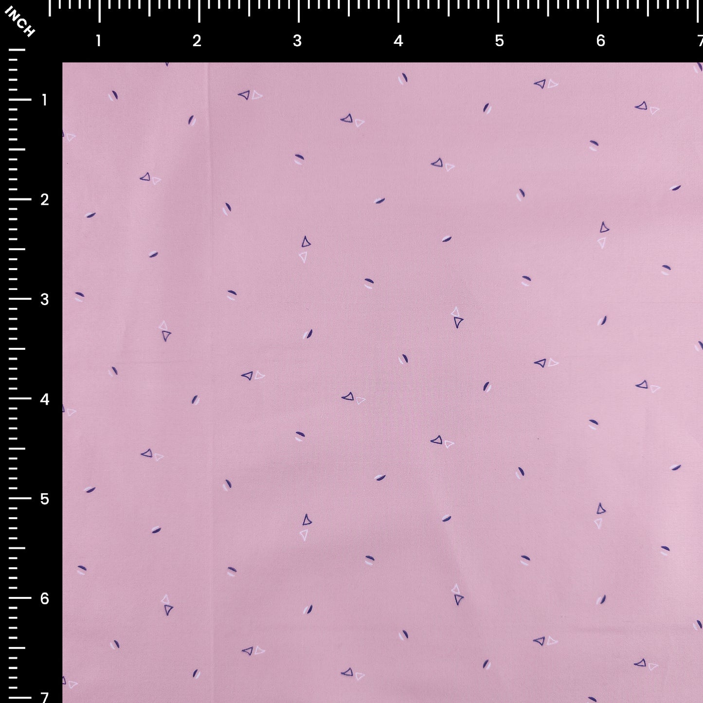 Minimal Geo Dot Printed Satin Fabric