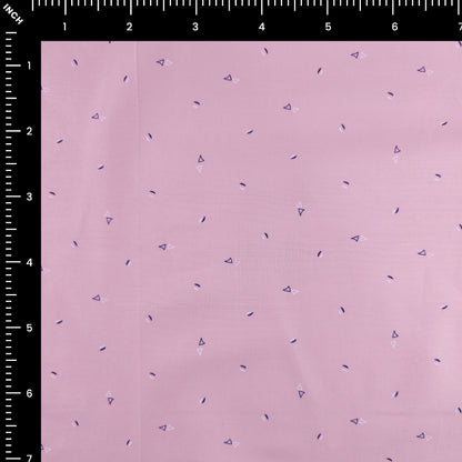 Minimal Geo Dot Printed Satin Fabric