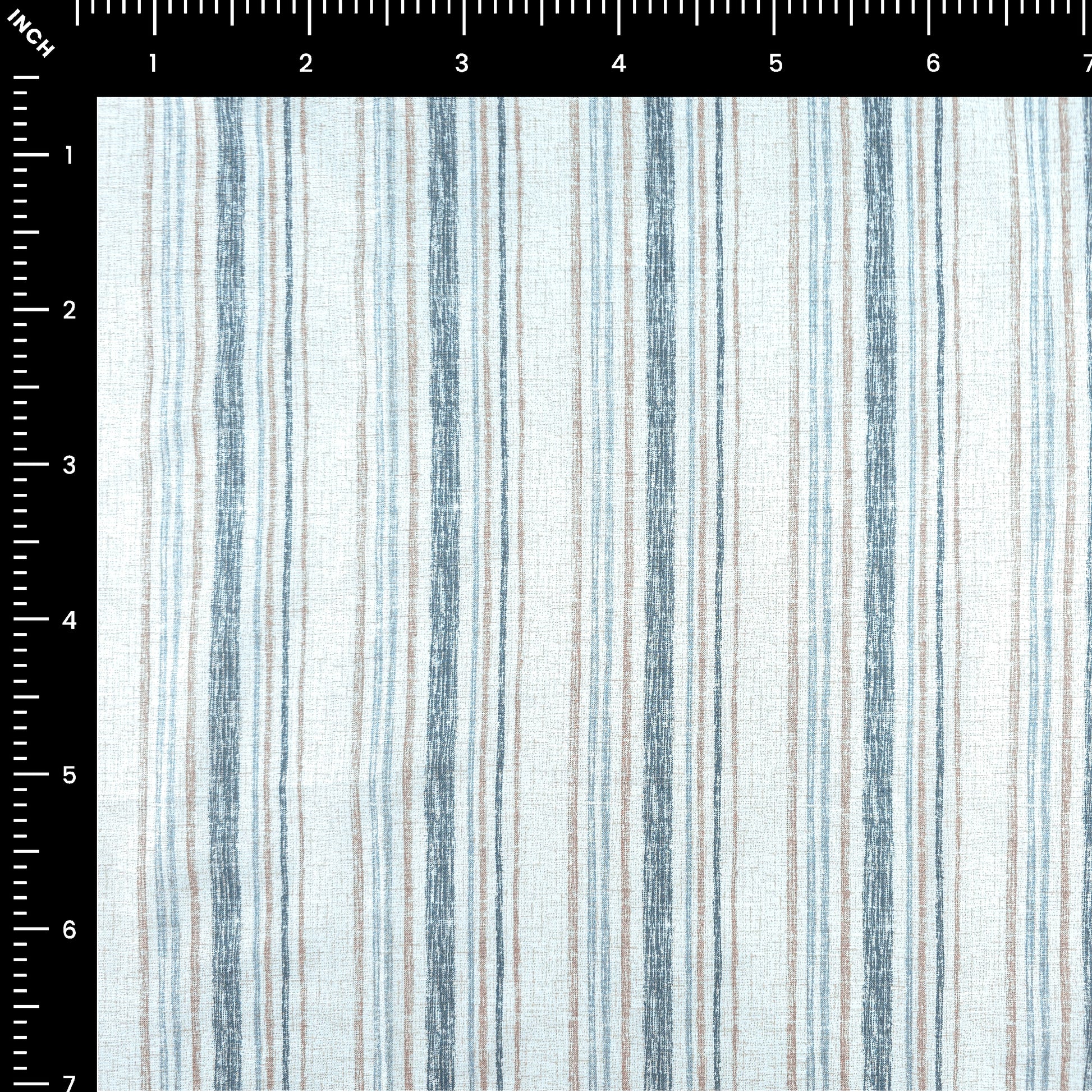Woven Stripe Printed Slub Fabric - Kapaas Fabrics