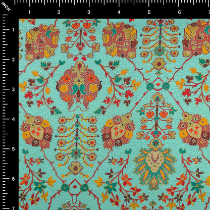 Heritage Floral Jaal PolyCotton Fabric