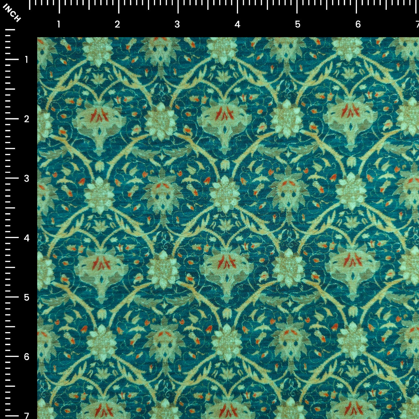 Regal Persian Vine Jaal Magic Slub Fabric