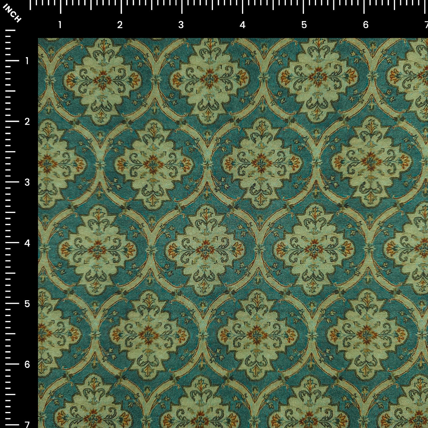 Vintage Ornamental Jaal Magic Slub Fabric