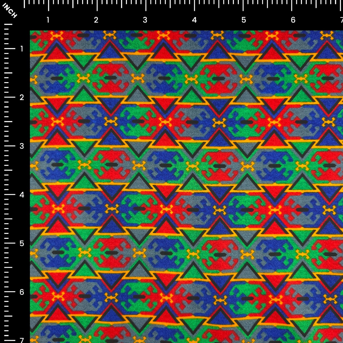 Ethnic Geometric Dhaka Poplin Fabric