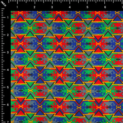Ethnic Geometric Dhaka Poplin Fabric