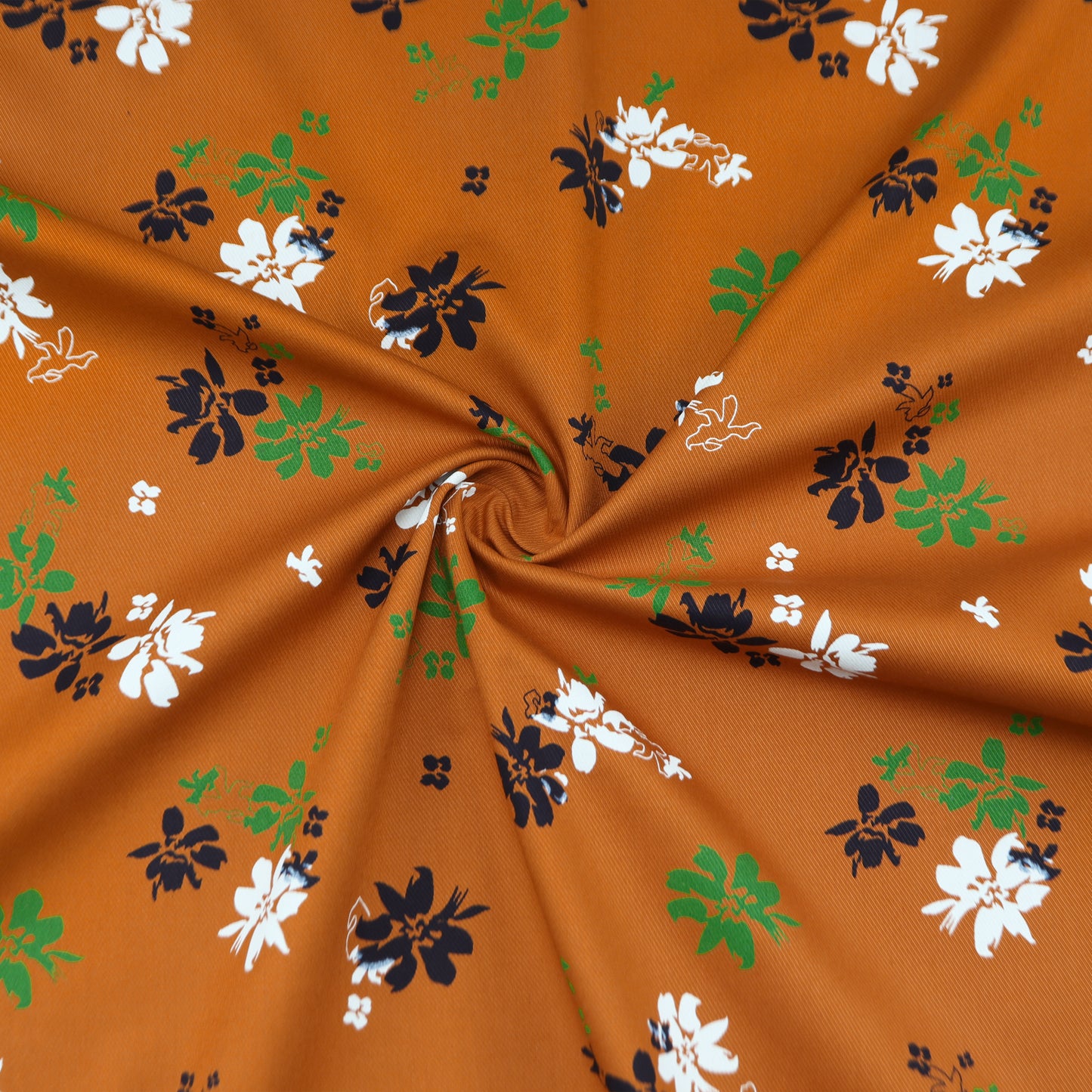 Floral Printed Twill Fabric – Premium Soft Twill for Shirts
