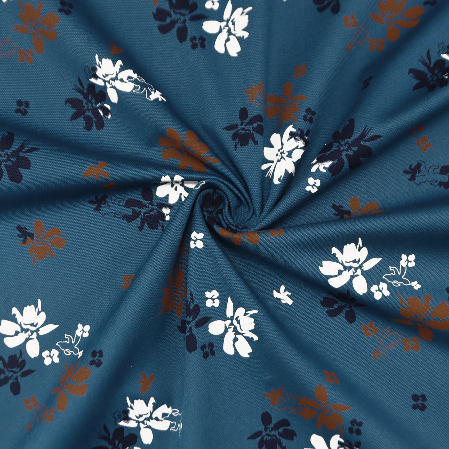 Floral Printed Twill Fabric – Premium Soft Twill for Shirts