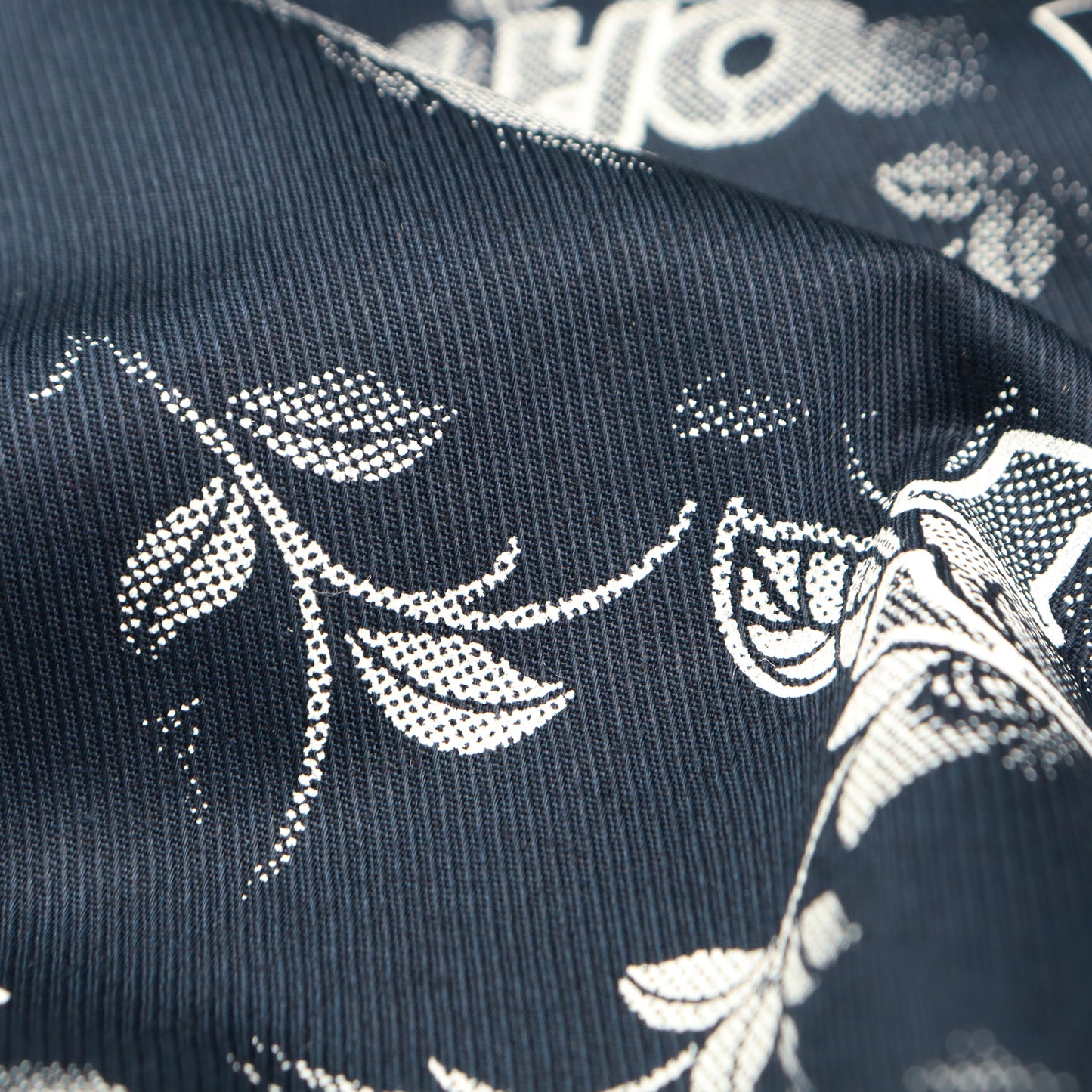 Nautical Printed Twill Fabric – Premium Navy Blue Twill