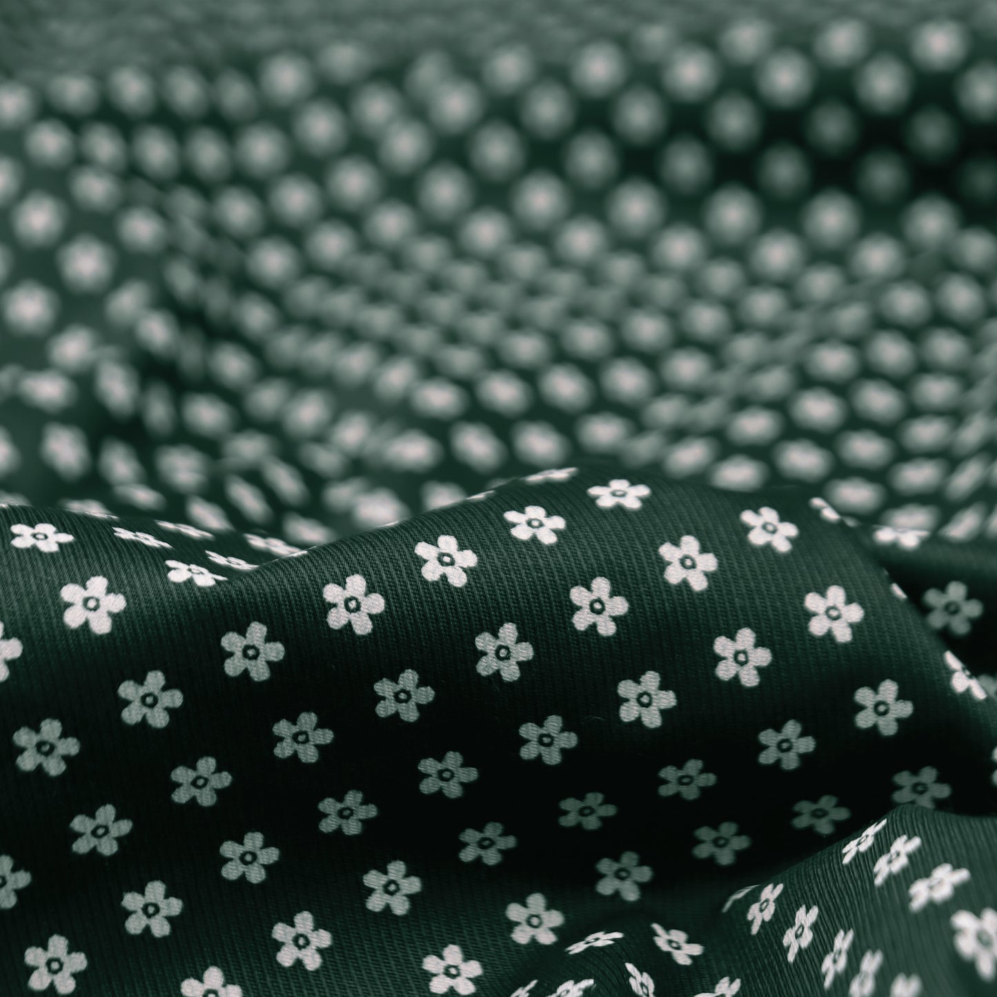 Mini Floral Printed Twill Fabric