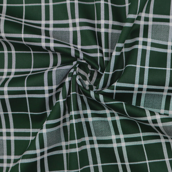 Classic Checkered Twill Fabric