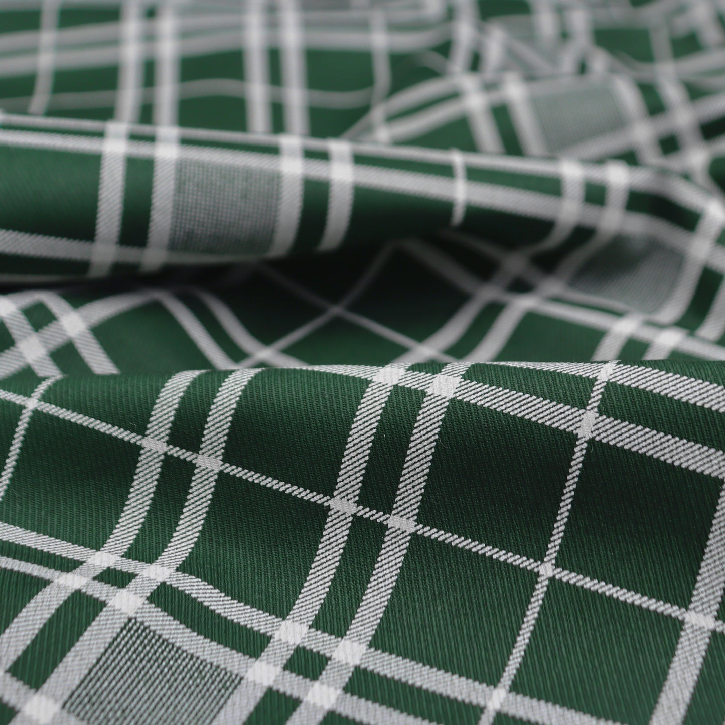Classic Checkered Twill Fabric