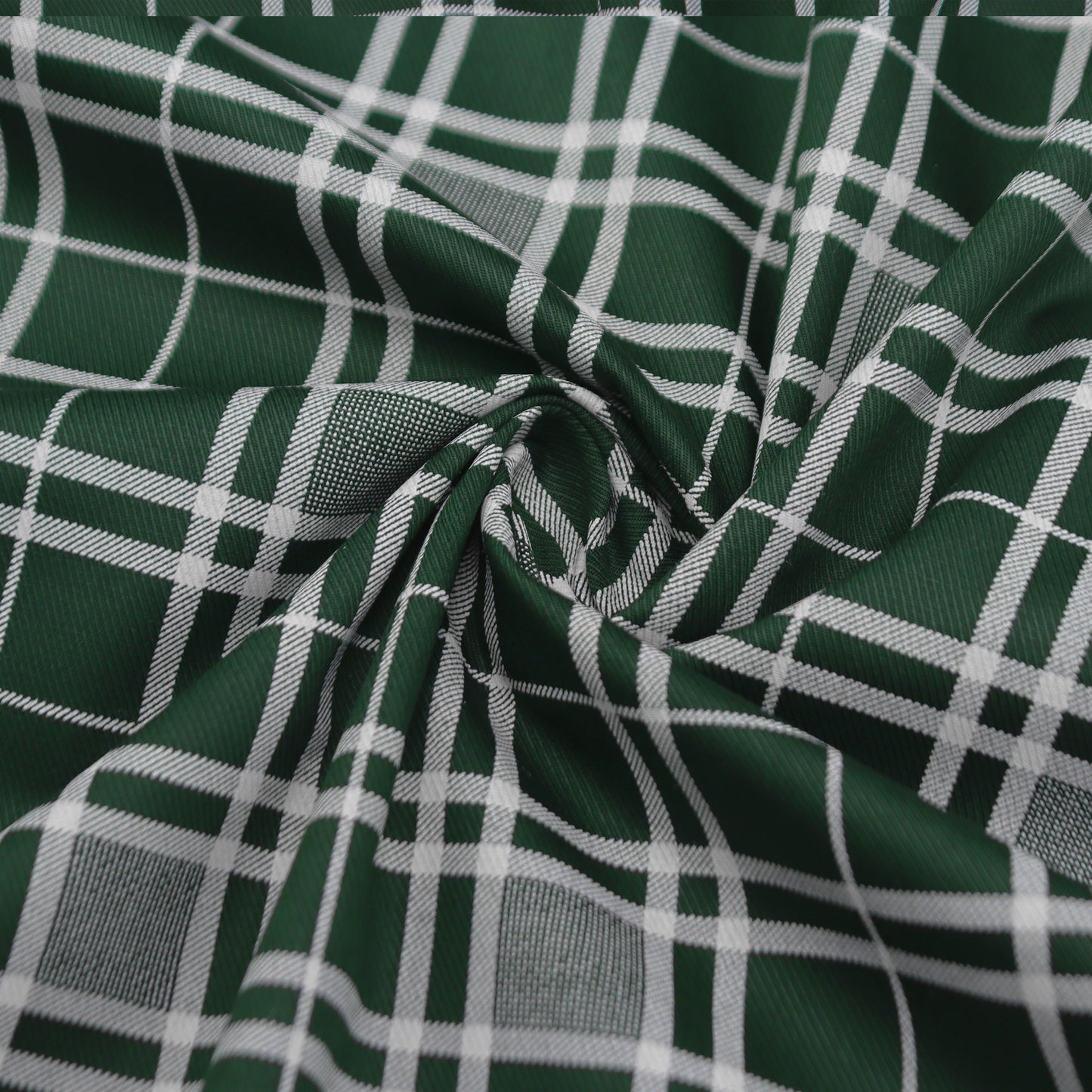 Classic Checkered Twill Fabric