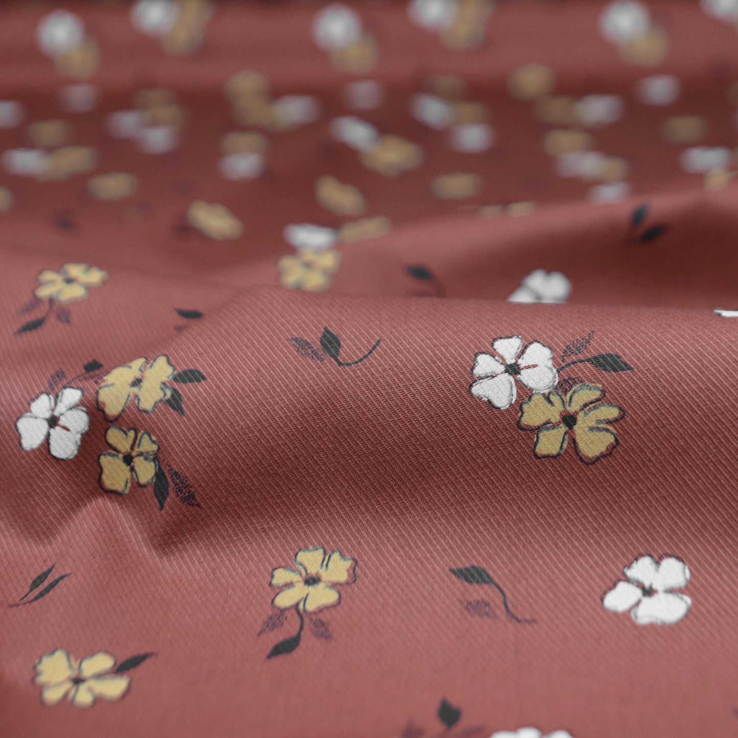 Floral Printed Twill Fabric