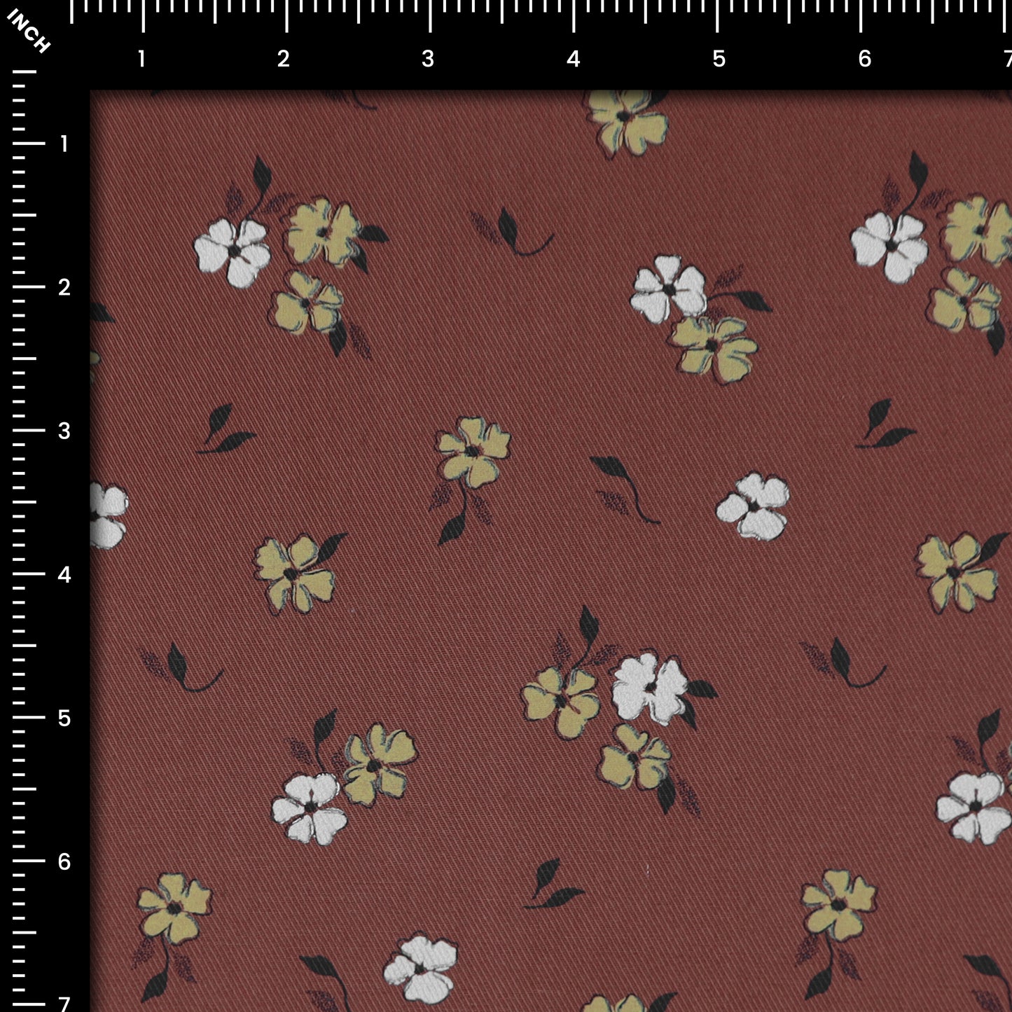 Floral Printed Twill Fabric