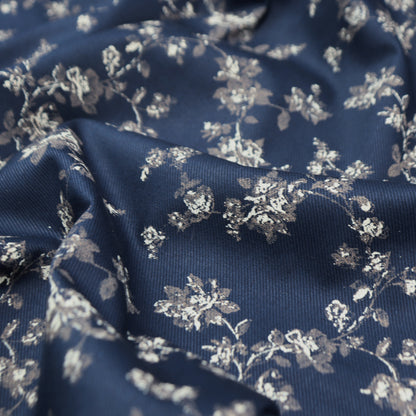 Floral Vine Printed Twill Fabric