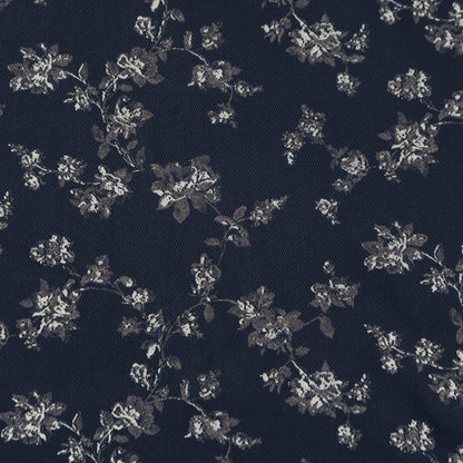 Floral Vine Printed Twill Fabric