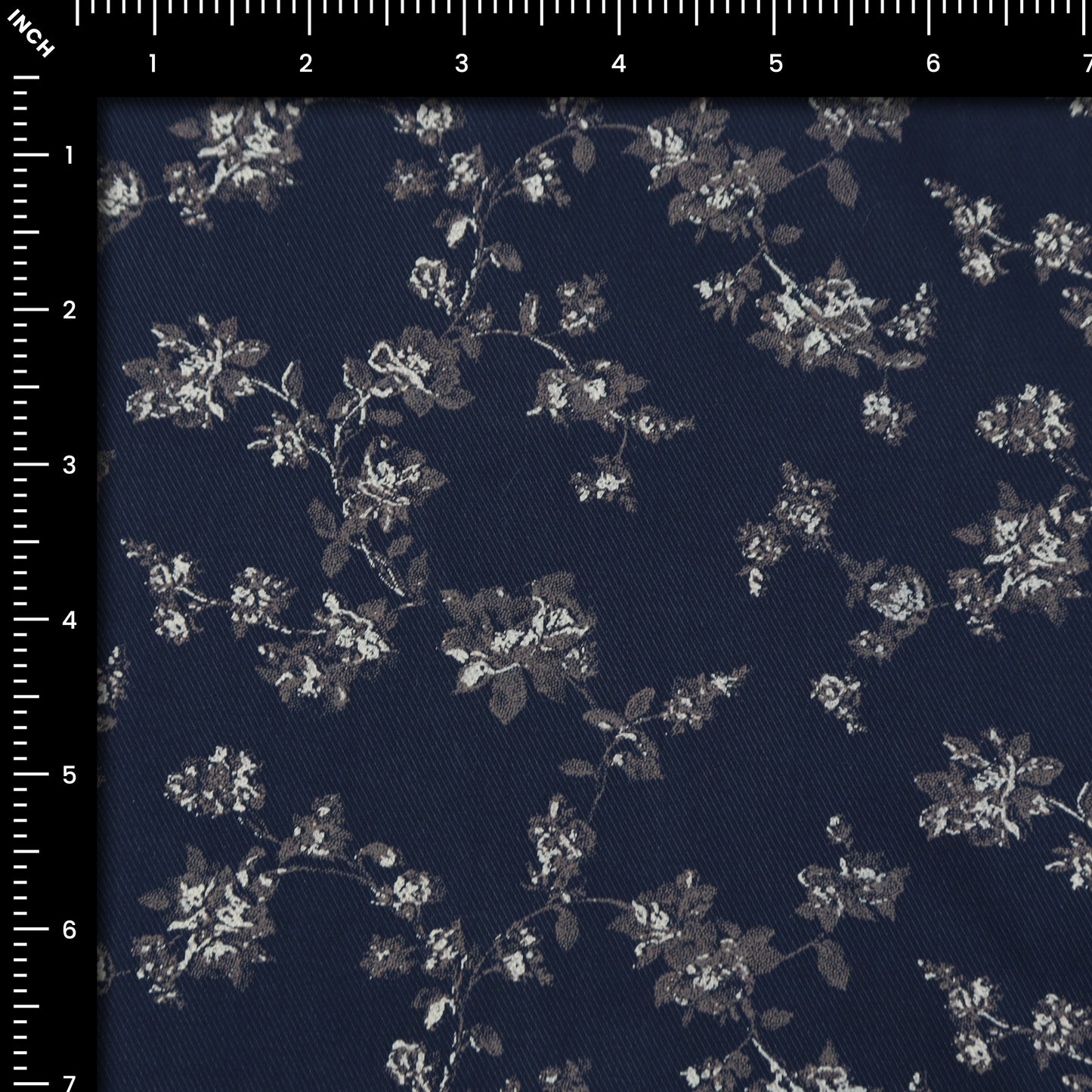 Floral Vine Printed Twill Fabric