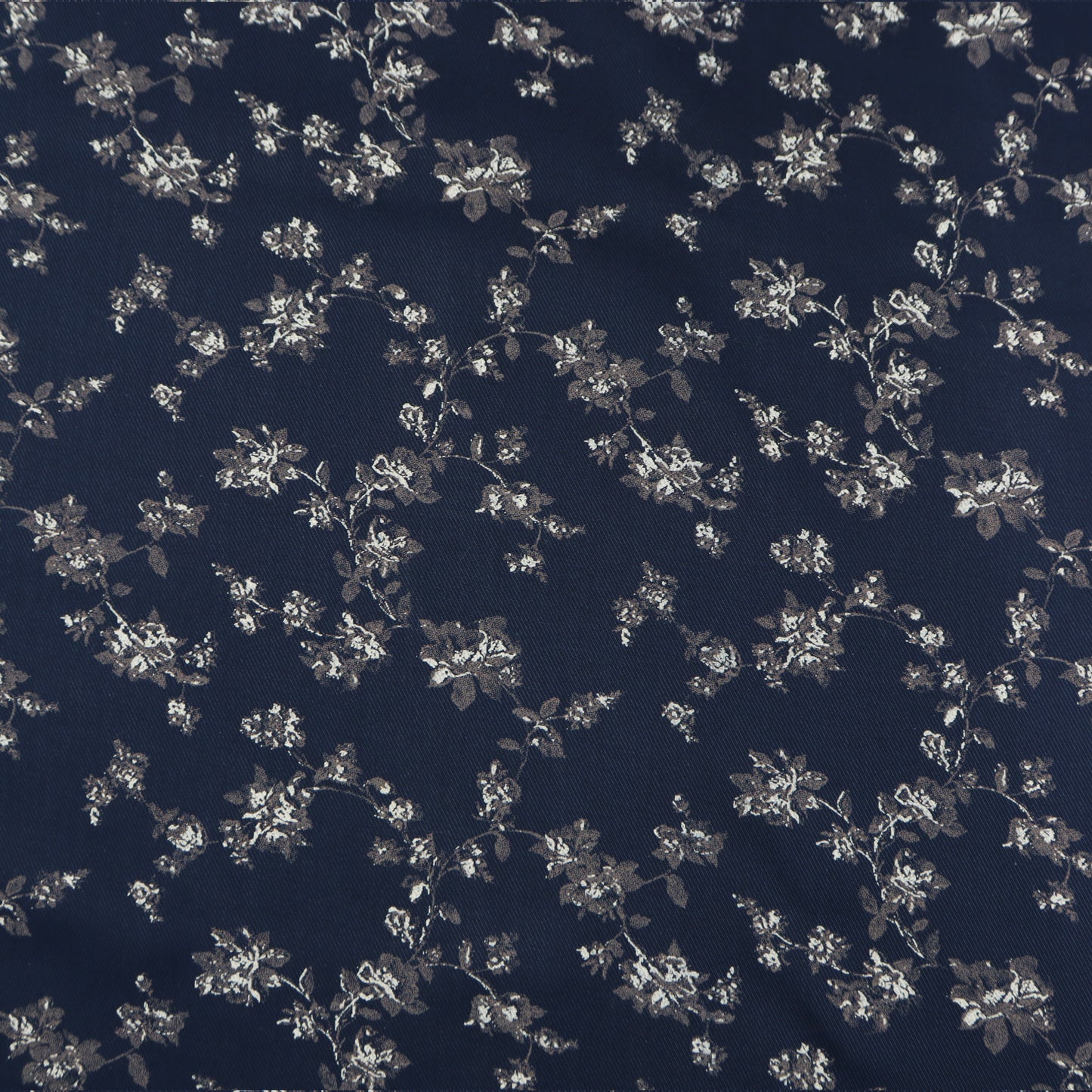 Floral Vine Printed Twill Fabric