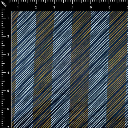Luxury Diagonal Stripe Satin Fabric