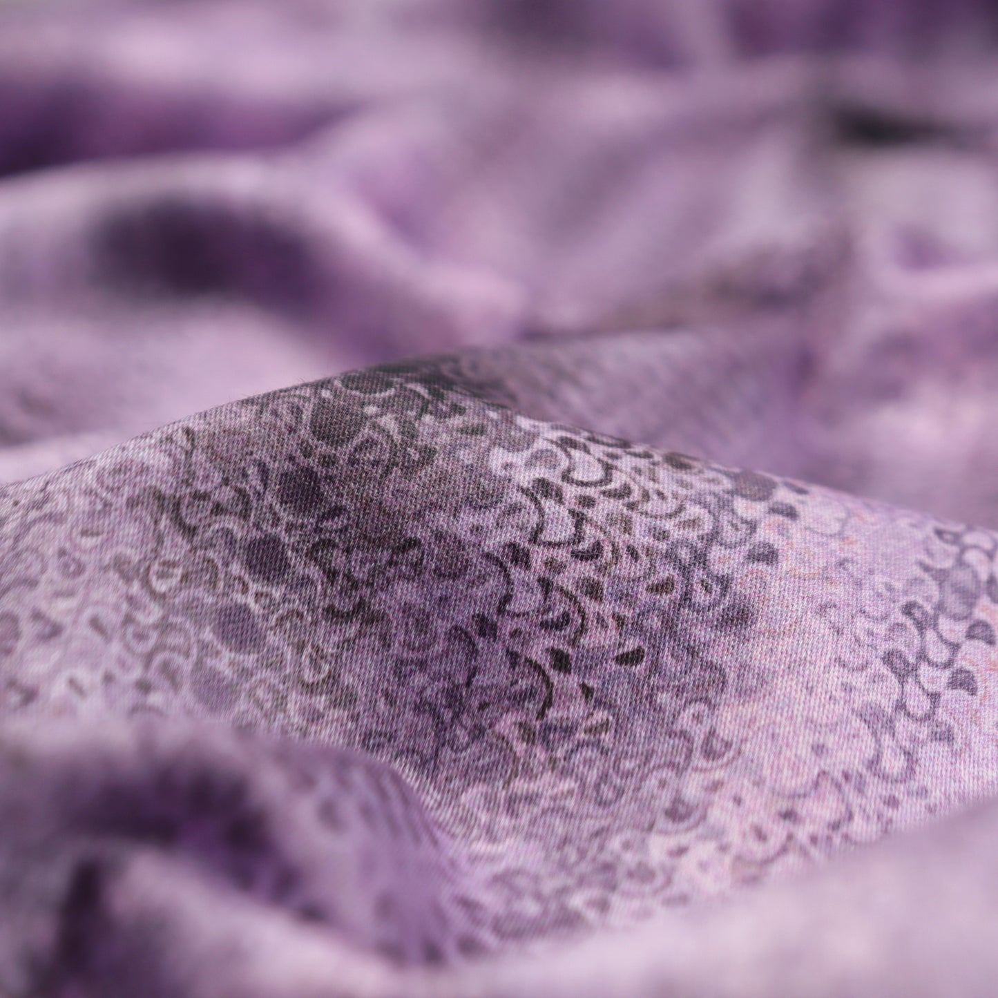 Soft Kaleidoscopic Texture Satin Fabric