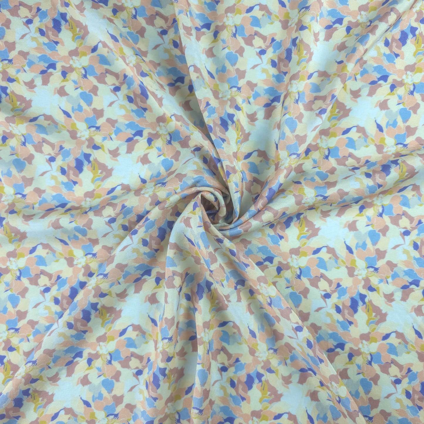 Soft Floral Printed Muslin Fabric