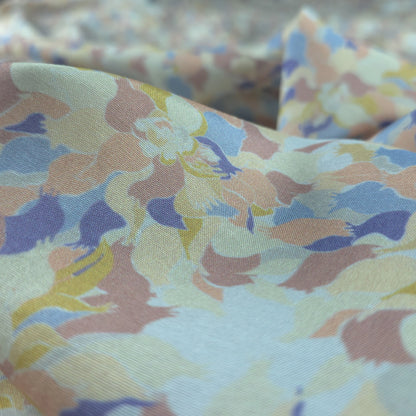 Soft Floral Printed Muslin Fabric