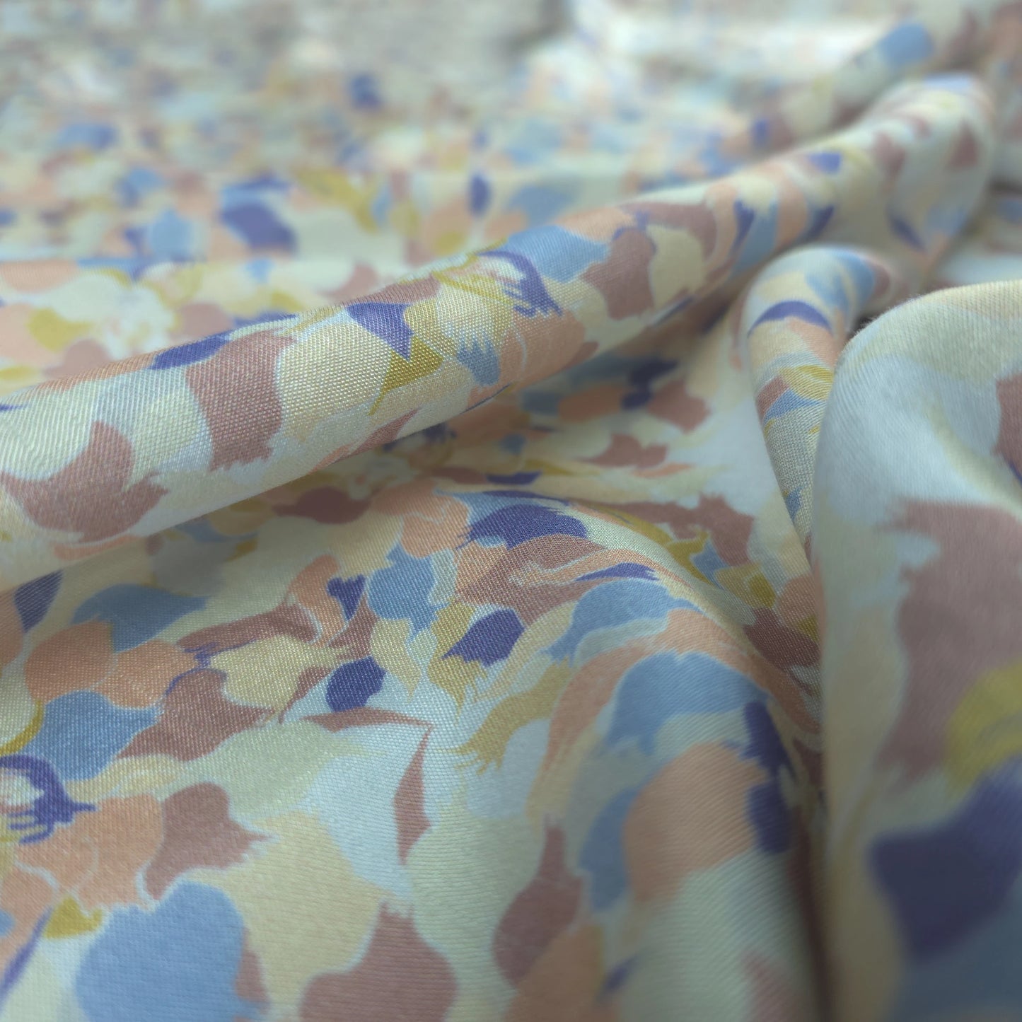 Soft Floral Printed Muslin Fabric