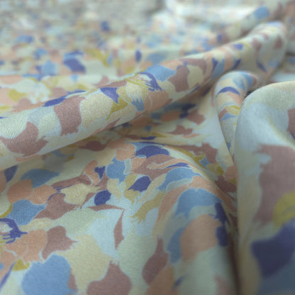 Soft Floral Printed Muslin Fabric