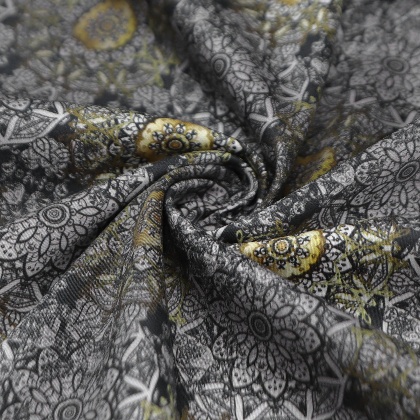 Intricate Mandala Fusion Satin Cotton