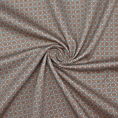 Geometric Mosaic Satin Fabric