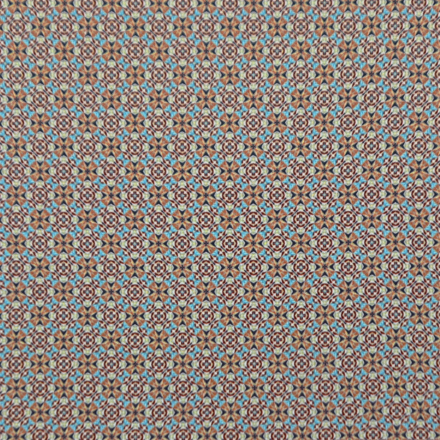 Geometric Mosaic Satin Fabric