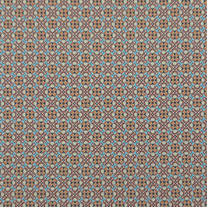 Geometric Mosaic Satin Fabric