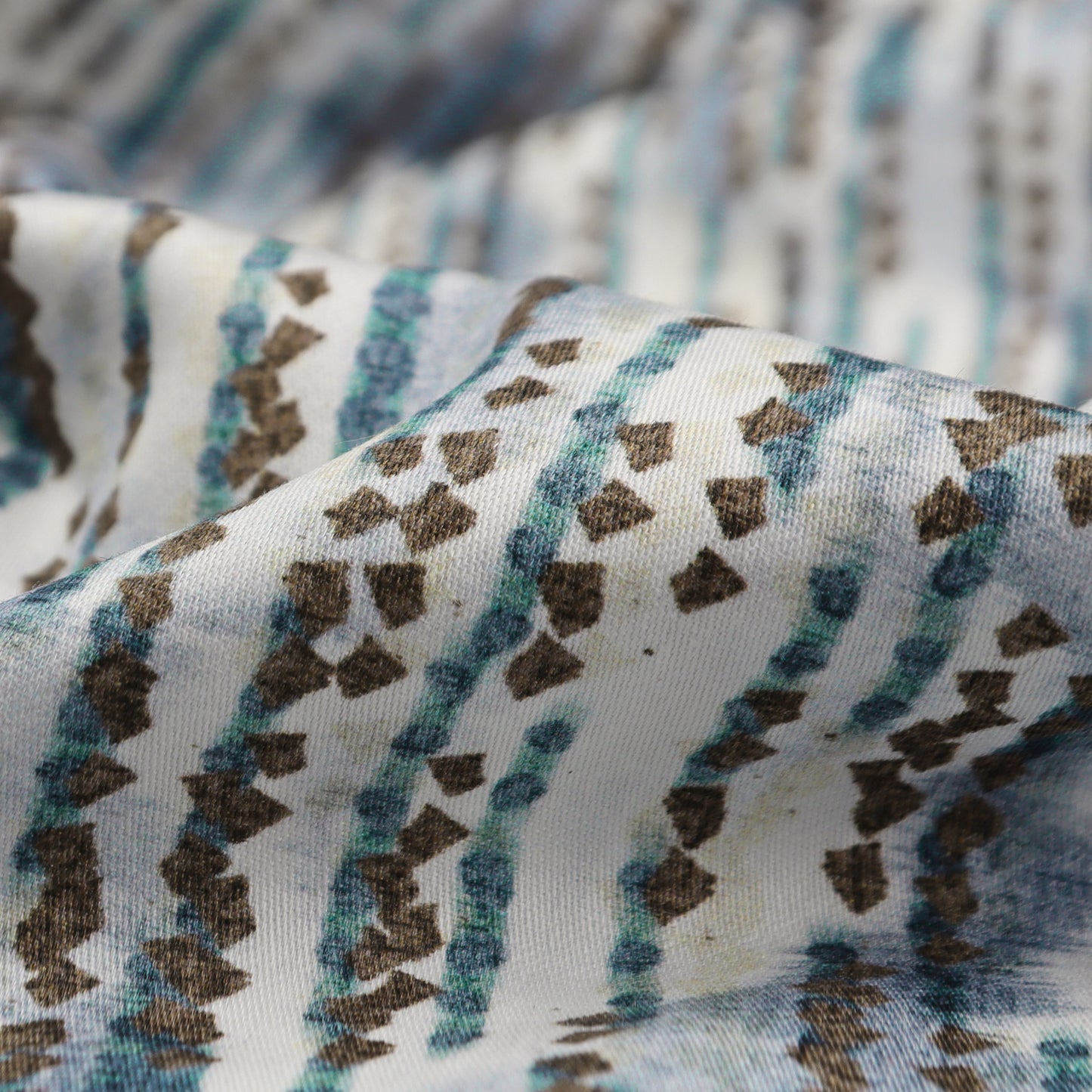 Abstract Linear Texture Satin Fabric