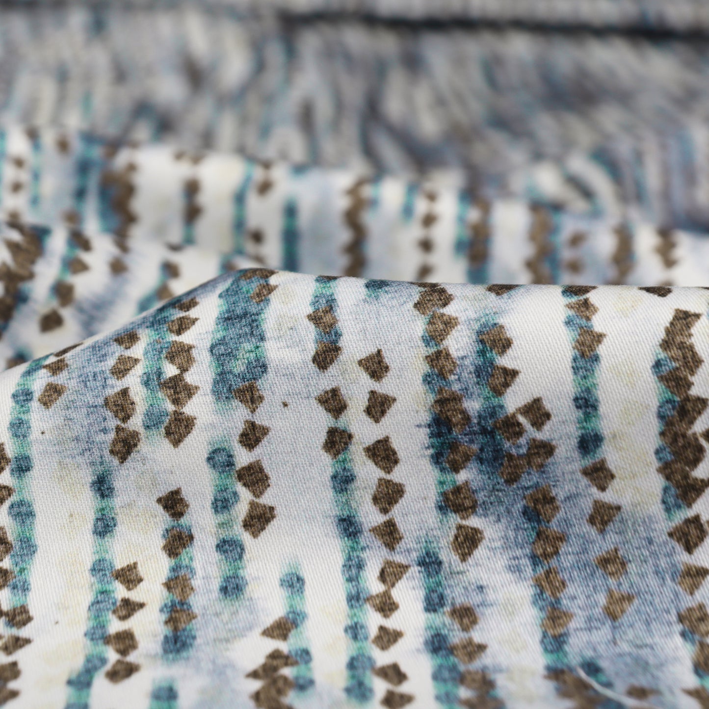 Abstract Linear Texture Satin Fabric