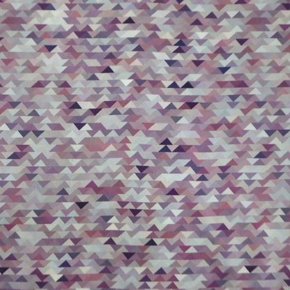 Subtle Triangular Mosaic Satin Fabric