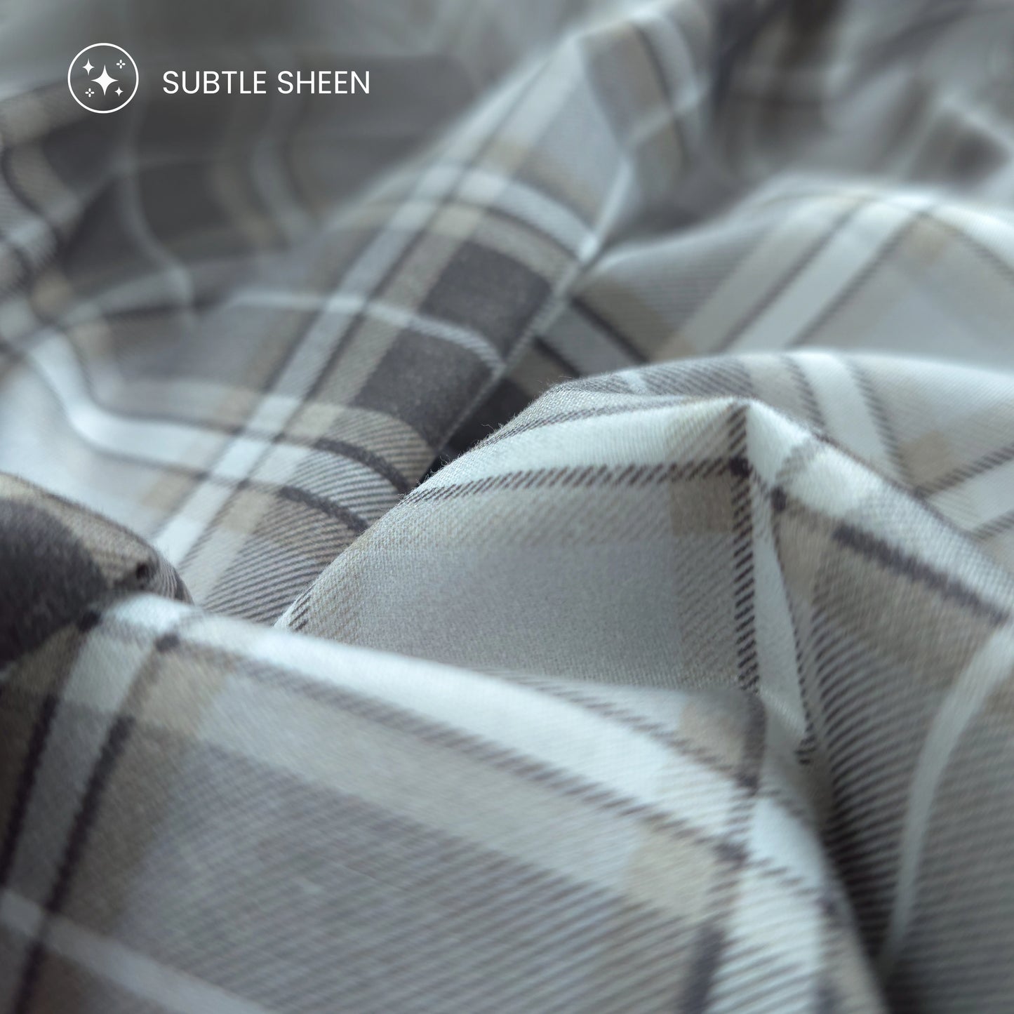 Heritage Tartan Check Printed Satin Fabric