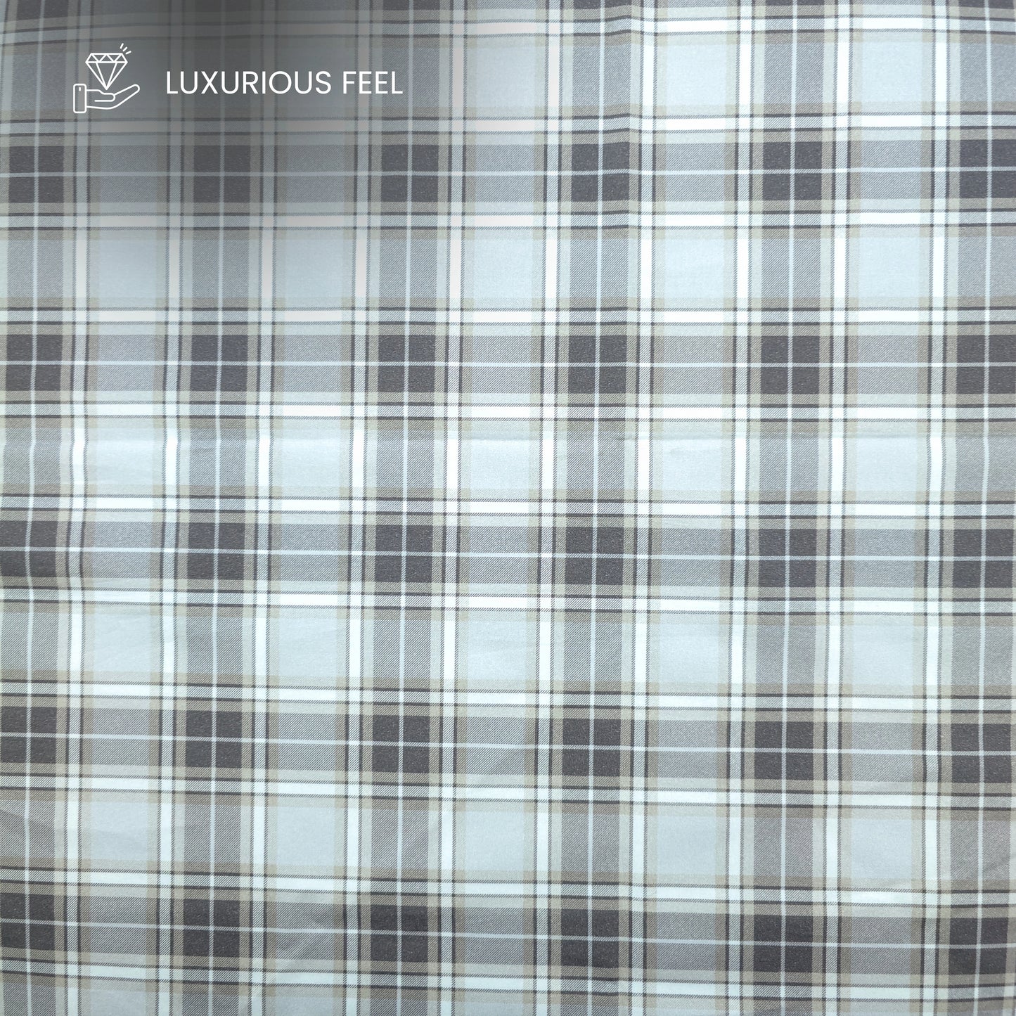 Heritage Tartan Check Printed Satin Fabric