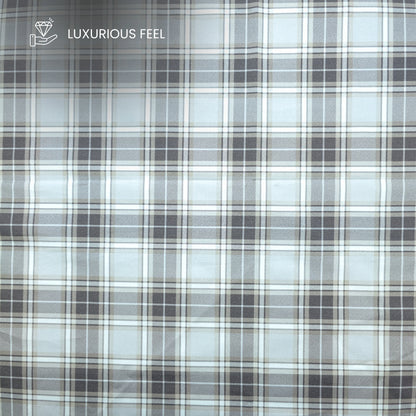 Heritage Tartan Check Printed Satin Fabric