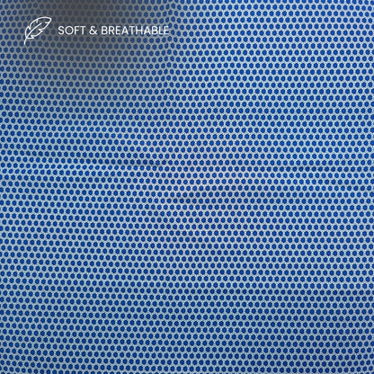Honeycomb Geometric Printed Satin Fabric