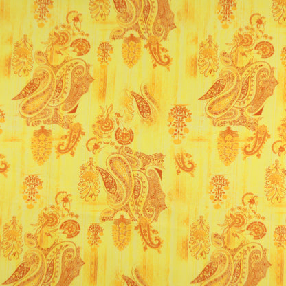 Ornate Paisley Satin Fabric