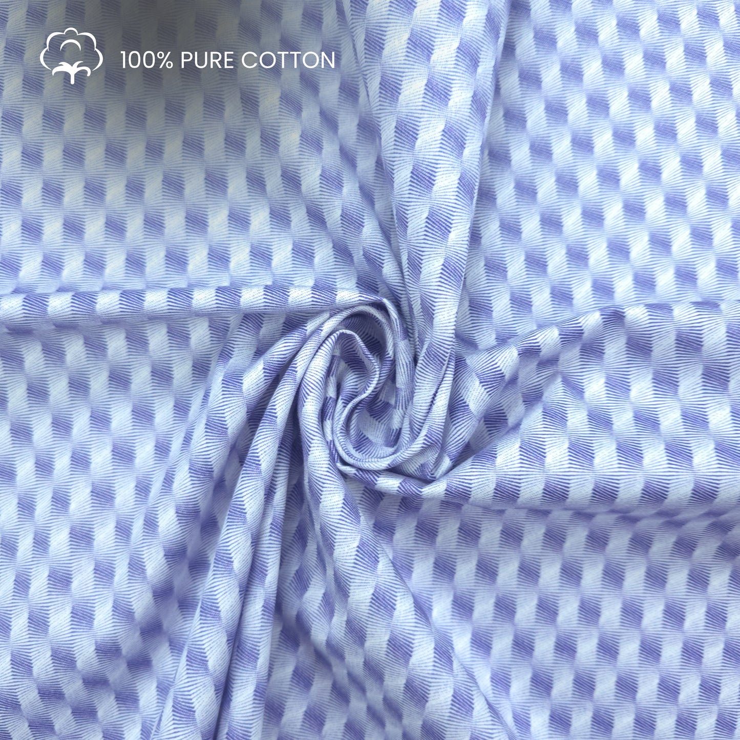 Classic Herringbone Printed Satin Fabric